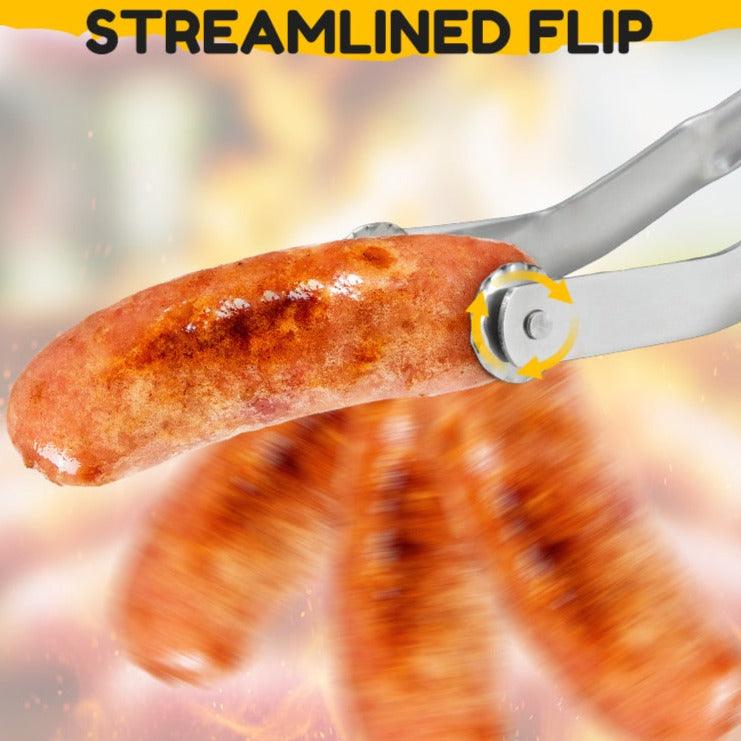 1 + 1 GRATIS HEUTE | SizzleFlip™ | BBQ Saucisse Drehzange - MODLIA