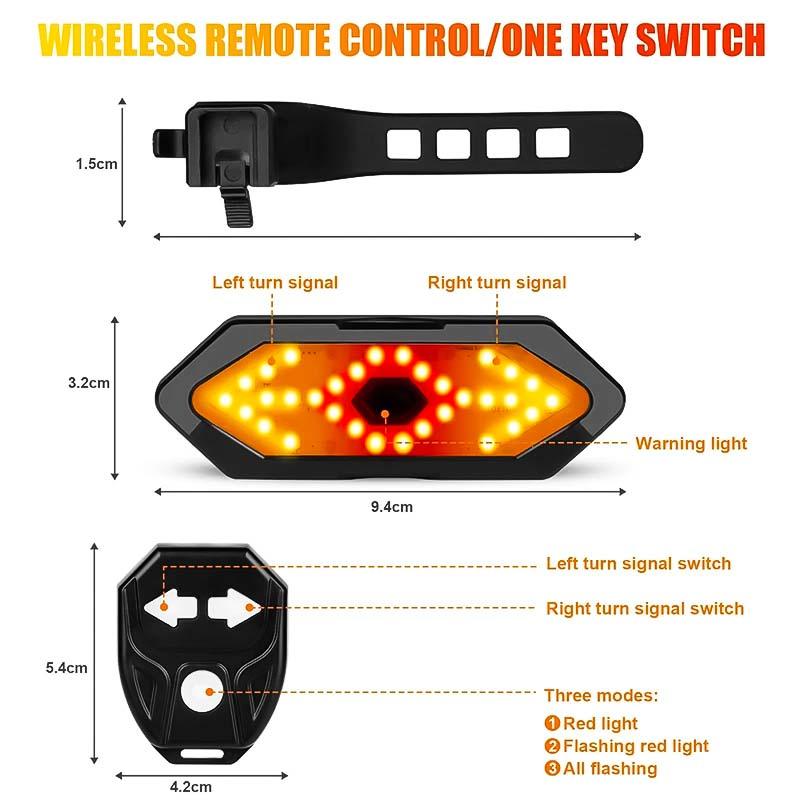 LuminaRide™ | Kabelloses Rücklicht mit Signalen| 50% RABATT TEMPORÄR - MODLIA