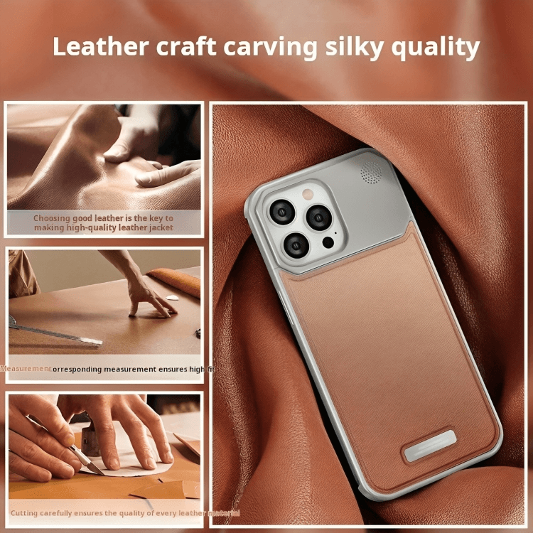 50% RABATT TEMPORÄR | LuxeCase™ | Stylische Leder- und Aluminium- Handytasche - MODLIA