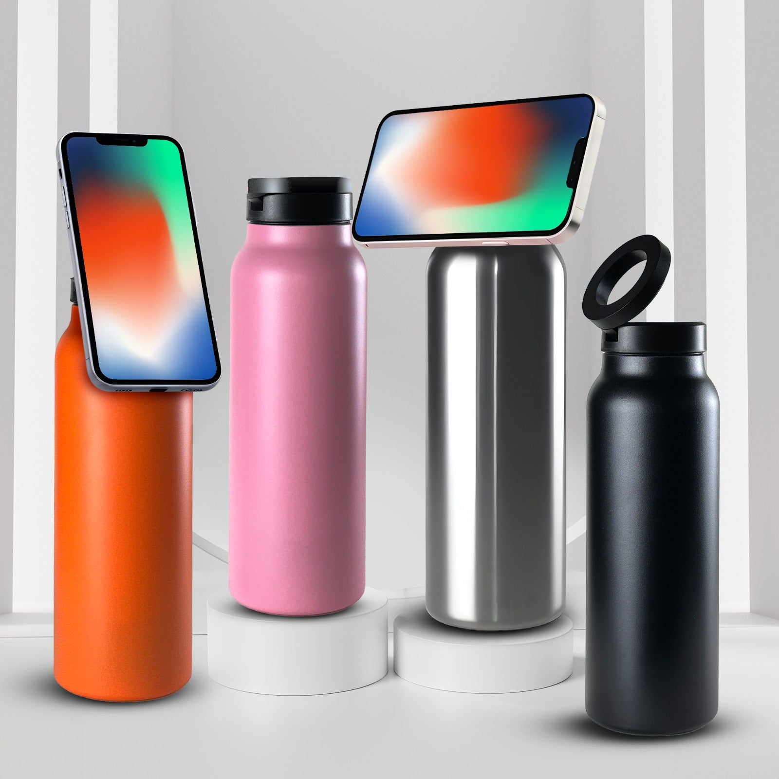 50% RABATT TEMPORÄR | MagFlask™ | Magnetische Telefonhalterung Isolierte Wasserflasche