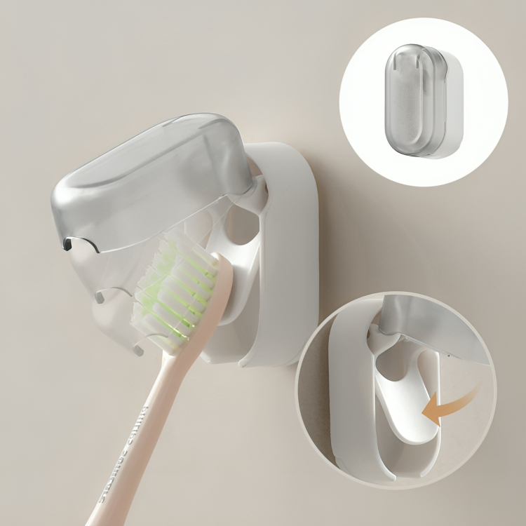 1+2 GRATIS HEUTE | OralShield™ | Wandmontierter Zahnbürstenhalter